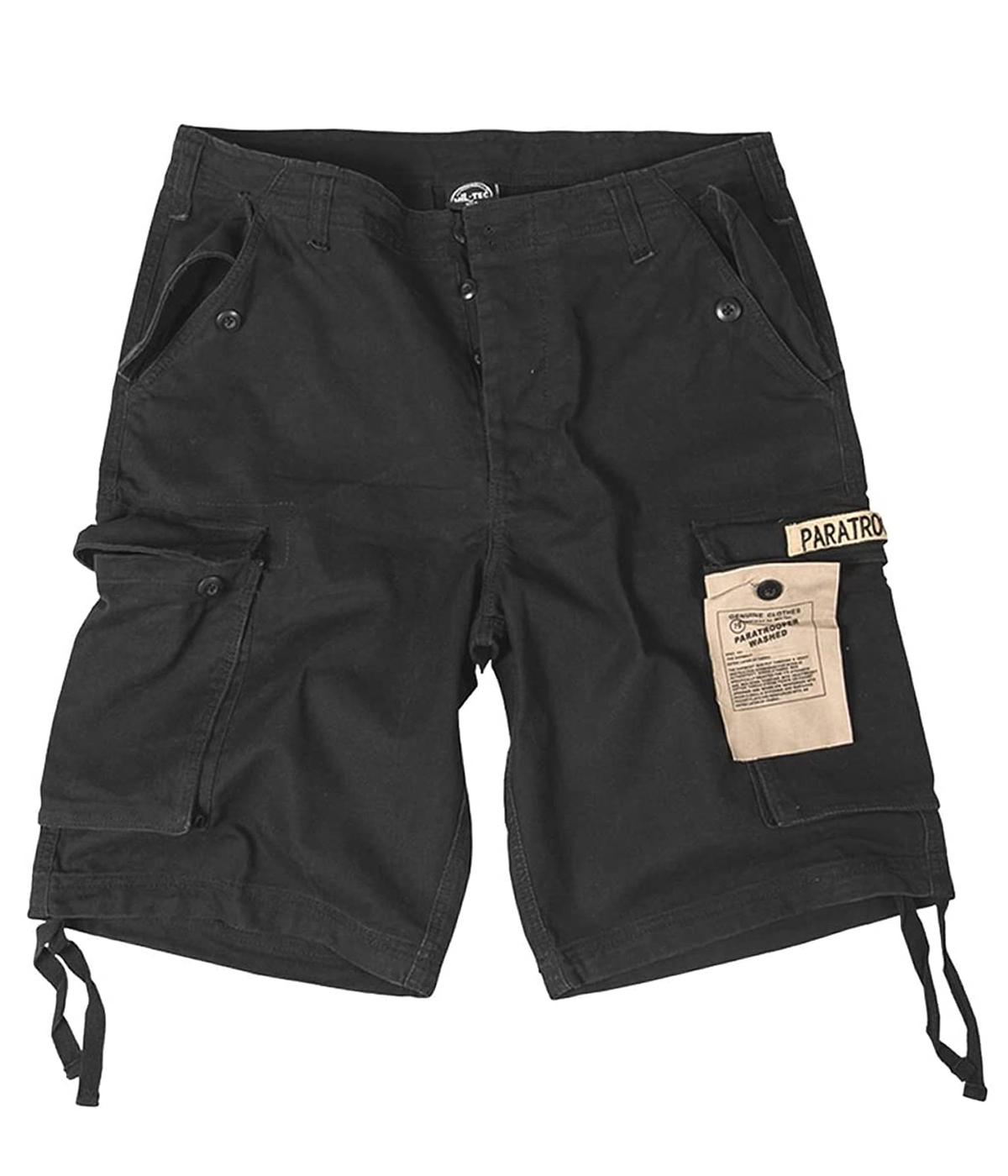 PANTALON CORTO MILITAR NEGRO